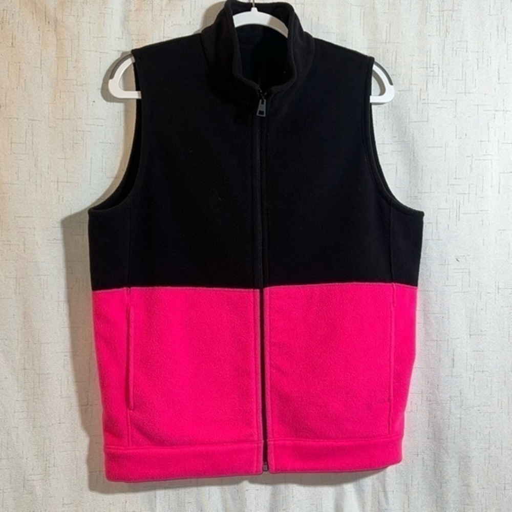 Harris Wharf London Vest Microfleece Sleeveless Open Front Cardigan‎ Women 46 XL